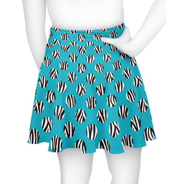 Dots & Zebra Skater Skirt - Back