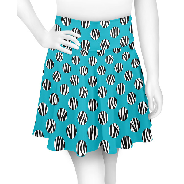 Custom Dots & Zebra Skater Skirt - Medium