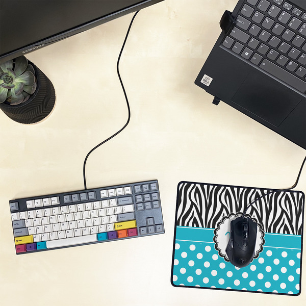 Dots & Zebra Small Gaming Mats - LIFESTYLE