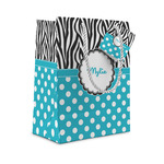 Dots & Zebra Small Gift Bag (Personalized)
