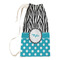 Dots & Zebra Small Laundry Bag - Front View
