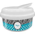 Dots & Zebra Snack Container (Personalized)