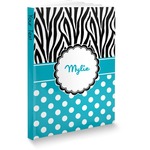 Dots & Zebra Softbound Notebook - 7.25" x 10" (Personalized)