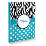 Dots & Zebra Softbound Notebook (Personalized)