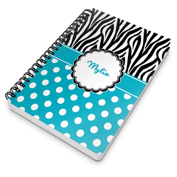 Dots & Zebra Spiral Journal 7 x 10 - Main