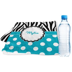 Dots & Zebra Sports & Fitness Towel (Personalized)