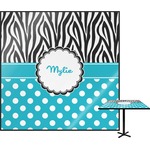 Dots & Zebra Square Table Top (Personalized)