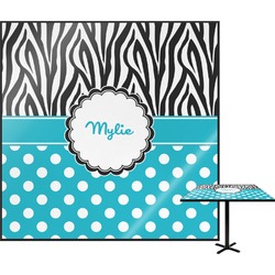 Dots & Zebra Square Table Top (Personalized)