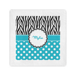 Dots & Zebra Cocktail Napkins (Personalized)
