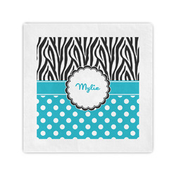 Dots & Zebra Cocktail Napkins (Personalized)