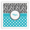 Dots & Zebra Paper Dinner Napkin - Front View