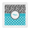 Dots & Zebra Standard Decorative Napkins (Personalized)