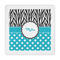 Dots & Zebra Decorative Paper Napkins (Personalized)