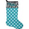 Dots & Zebra Holiday Stocking - Single-Sided - Neoprene (Personalized)