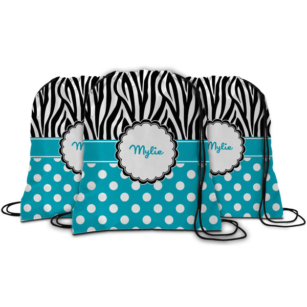 Dots & Zebra String Backpack - MAIN