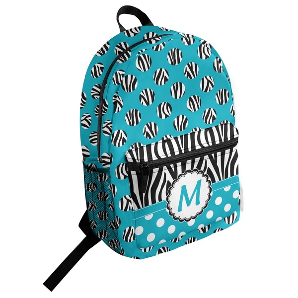 Custom Dots & Zebra Student Backpack (Personalized)