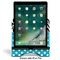 Dots & Zebra Stylized Tablet Stand - Front with ipad