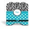 Dots & Zebra Stylized Tablet Stand - Front without iPad