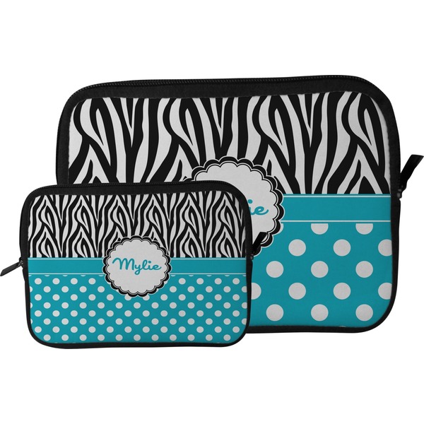 Dots & Zebra Tablet Sleeve (Size Comparison)
