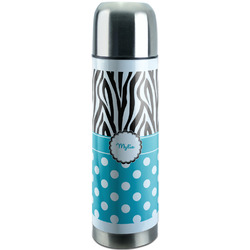 Dots & Zebra Stainless Steel Thermos (Personalized)
