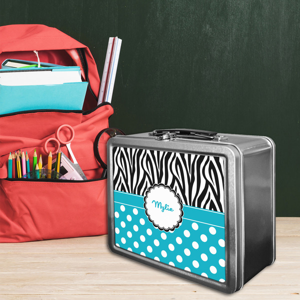 Dots & Zebra Tin Lunchbox - LIFESTYLE