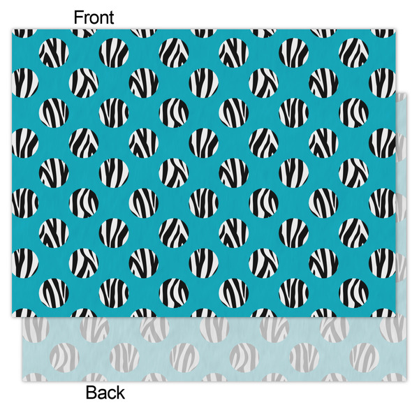 Dots & Zebra Tissue Paper - Heavyweight - Medium - Front & Back