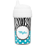 Dots & Zebra Sippy Cup (Personalized)