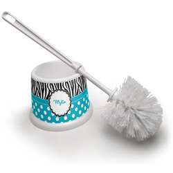 Dots & Zebra Toilet Brush (Personalized)