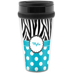 Dots & Zebra Acrylic Travel Mug without Handle (Personalized)