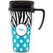Dots & Zebra Acrylic Travel Mug with Handle (Personalized)