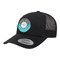 Dots & Zebra Trucker Hat - Black (Personalized)