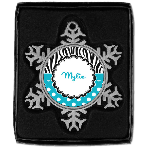 Dots & Zebra Vintage Snowflake - In box