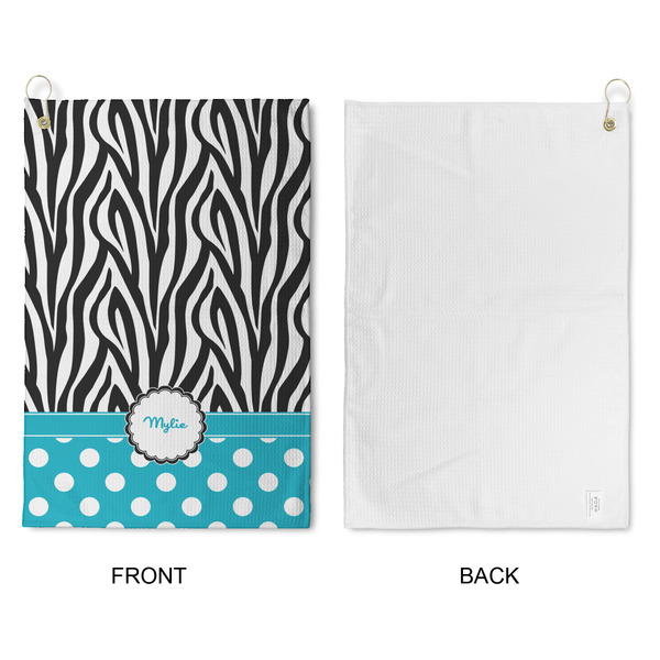 Dots & Zebra Waffle Weave Golf Towel - Approval