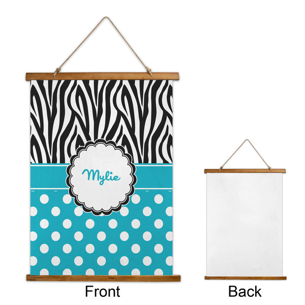 Dots & Zebra Wall Hanging Tapestry - Portrait - APPROVAL