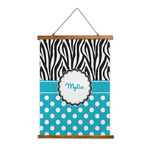 Dots & Zebra Wall Hanging Tapestry (Personalized)