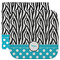 Dots & Zebra Facecloth / Wash Cloth (Personalized)