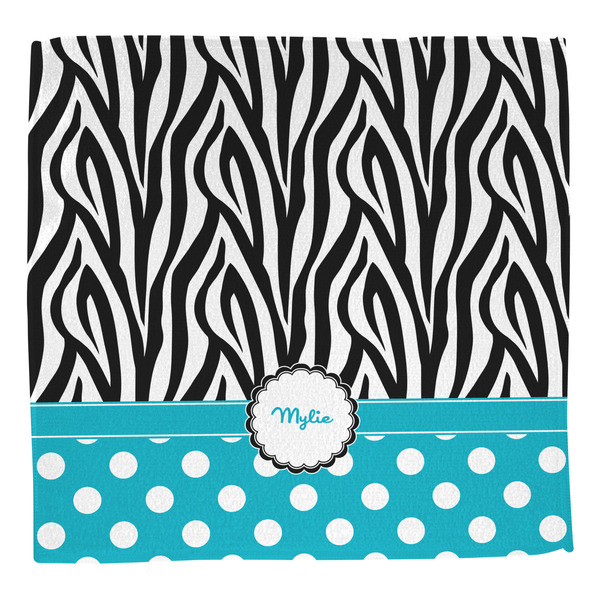 Dots & Zebra Washcloth - Front - No Soap