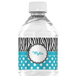 Dots & Zebra Water Bottle Labels - Custom Sized (Personalized)
