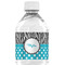 Dots & Zebra Water Bottle Label - Single Front