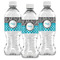 Dots & Zebra Water Bottle Labels - Front View