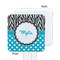 Dots & Zebra White Plastic Stir Stick - Single Sided - Square - Approval