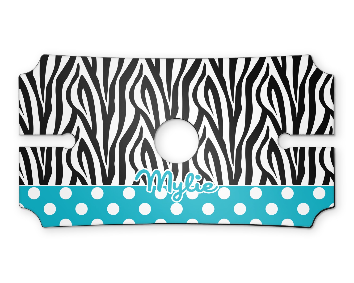 Custom Dots & Zebra Wine Bottle & Glass Holder (Personalized) YouCustomizeIt