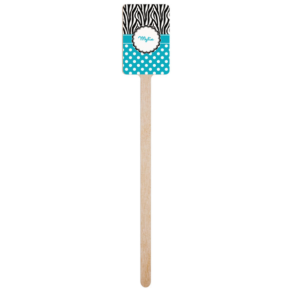 Dots & Zebra Wooden 6.25" Stir Stick - Rectangular - Single Stick
