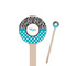 Dots & Zebra Wooden 6" Stir Stick - Round - Closeup