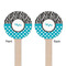 Dots & Zebra Wooden 6" Stir Stick - Round - Double Sided - Front & Back