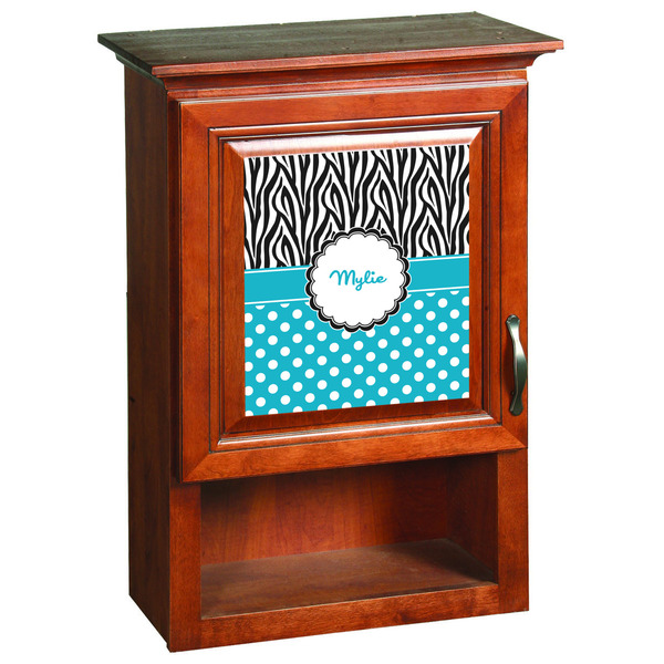 Dots & Zebra Wooden Cabinet Decal (Medium)