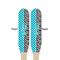 Dots & Zebra Wooden Food Pick - Paddle - Double Sided - Front & Back