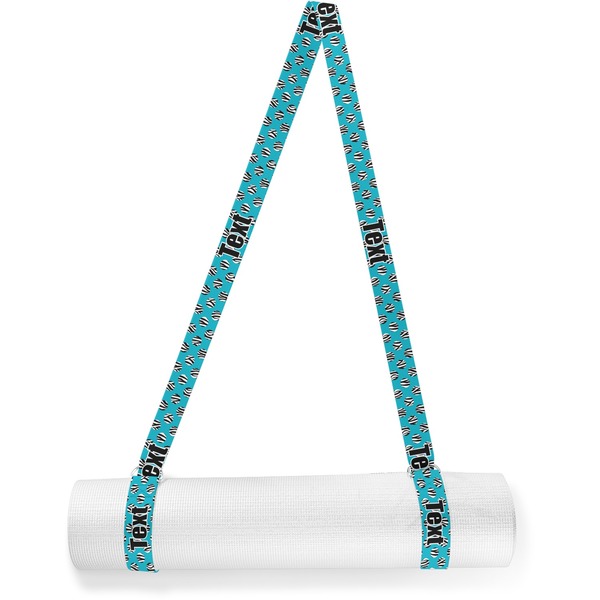 Custom Dots & Zebra Yoga Mat Strap (Personalized)