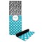 Dots & Zebra Yoga Mat with Black Rubber Back Full Print View