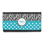 Dots & Zebra Leatherette Ladies Wallet (Personalized)